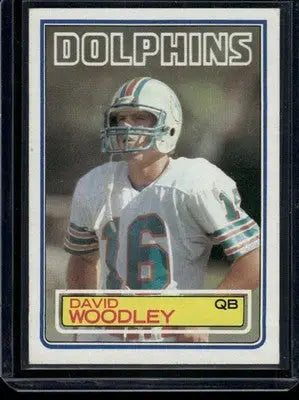 1983 Topps David Woodley #323 Football - Trading Card