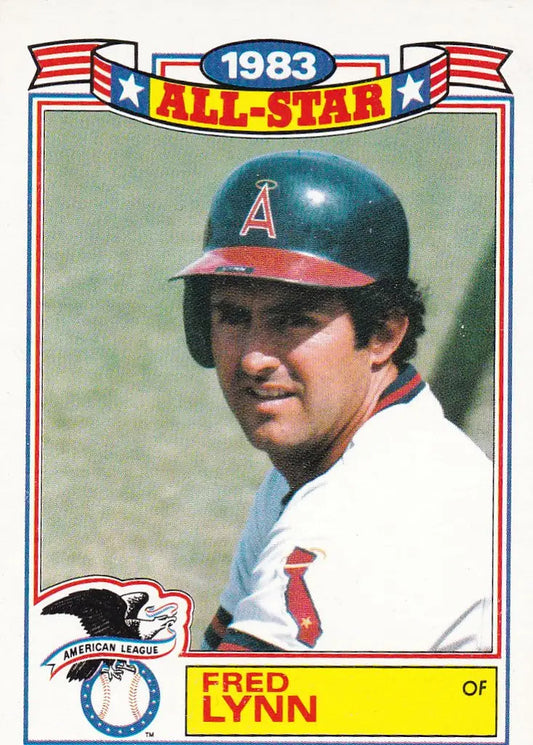 Topps Fred Lynn 1983 All-Star Game Baseball Card - California Angels