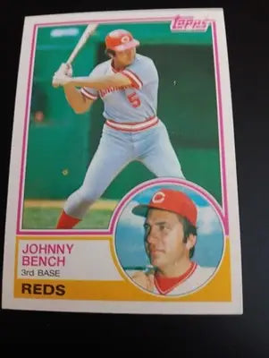 1983 Topps - Johnny Bench #60. Reds. NRMT+ - Baseball Card Single