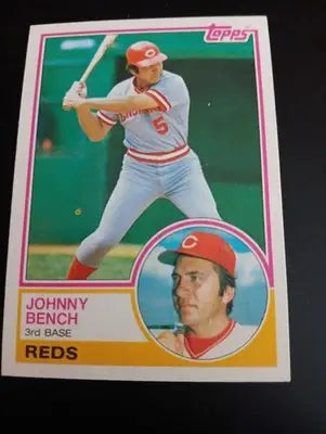 1983 Topps - Johnny Bench #60. Reds. NRMT+ - Baseball Card Single