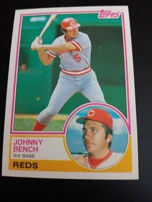 1983 Topps - Johnny Bench #60. Reds. NRMT+ - Baseball Card Single