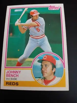 1983 Topps - Johnny Bench #60. Reds. NRMT+ - Baseball Card Single