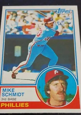 1983 Topps - Mike Schmidt #300. Phillies. NRMT+