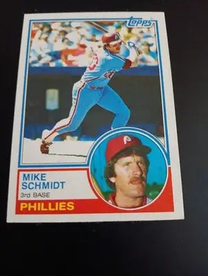 1983 Topps - Mike Schmidt #300. Phillies. NRMT+