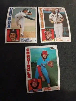 1984 & 1985 Topps baseball star and superstar 6 card lot. 5 NRMT+ and 1 EX+ - Baseball Card Single