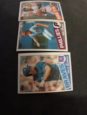 1984 & 1985 Topps baseball star and superstar 6 card lot. 5 NRMT+ and 1 EX+ - Baseball Card Single