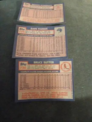 1984 & 1985 Topps baseball star and superstar 6 card lot. 5 NRMT+ and 1 EX+ - Baseball Card Single