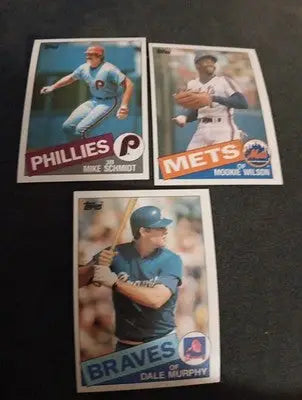 1984 & 1985 Topps baseball star and superstar 6 card lot. 5 NRMT+ and 1 EX+ - Baseball Card Single
