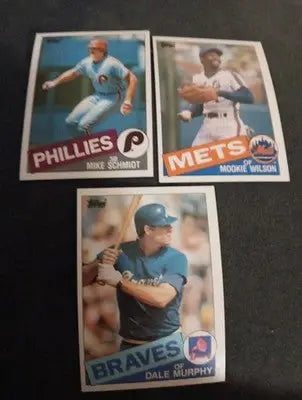 1984 & 1985 Topps baseball star and superstar 6 card lot. 5 NRMT+ and 1 EX+ - Baseball Card Single