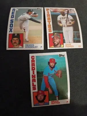 1984 & 1985 Topps baseball star and superstar 6 card lot. 5 NRMT+ and 1 EX+ - Baseball Card Single