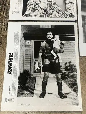 1984 8x10 Press Photo Lot 3 Tom Selleck Cynthia Rhodes in Runaway Glossy Picture - Entertainment Memorabilia