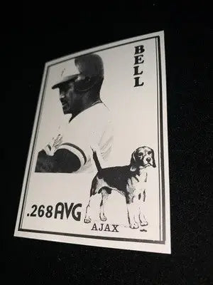 1984 Ajax Dog Food NNO George Jorge Bell Toronto Blue Jays VERY RARE - Baseball Card Single