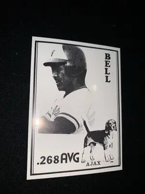 1984 Ajax Dog Food NNO George Jorge Bell Toronto Blue Jays VERY RARE - Baseball Card Single