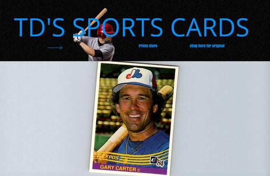Gary Carter baseball card from 1984 Donruss #55 collectible sports card