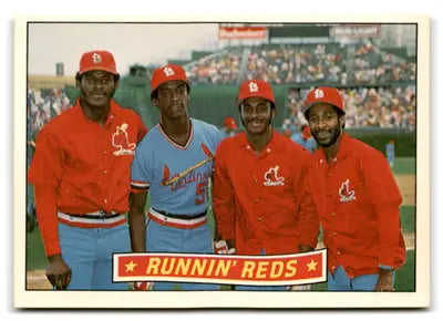 1984 Donruss #625 Lonnie Smith/Ozzie Smith/David Green/Willie McGee NM- ID:79568 - Baseball Card Single