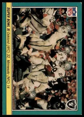 1984 Fleer Team Action Super Bowl XI Oakland Minnesota 67