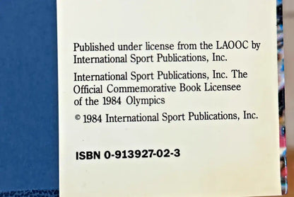 Copyright page of 1984 Los Angeles Olympics Commemorative HC Book GAMES OF THE XXIIIRD OLYMPIAD