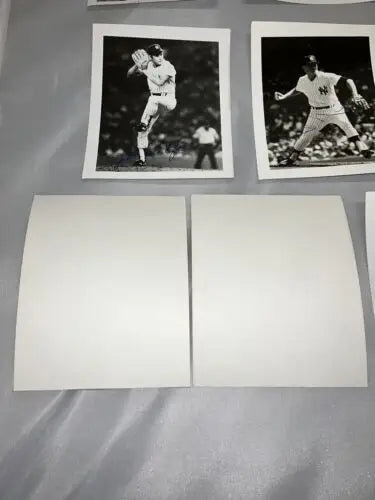 Baseball player photographs from the iconic New York Yankees trading cards collection