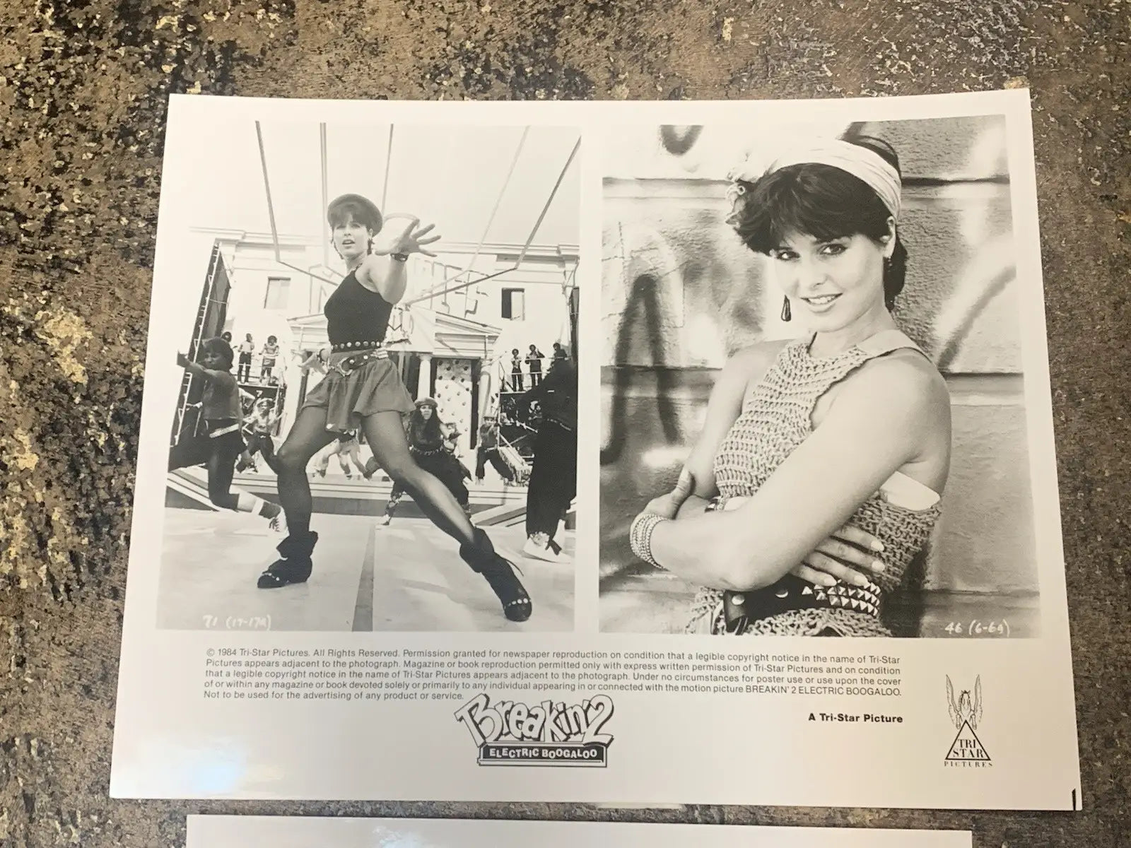 1984 Press Photo Breakin 2 Electric Boogaloo Movie Still Lot 2 Glossy Pictures - Entertainment Memorabilia