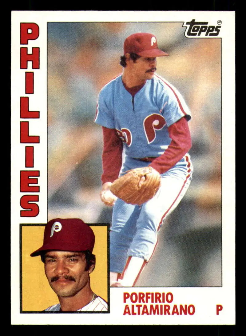 1984 Topps #101 Porfirio Altamirano EX Excellent Philadelphia Phillies Baseball Card - Baseball Card Single
