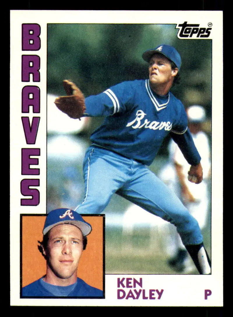 1984 Topps #104 Ken Dayley EX Excellent Atlanta Braves Baseball Card - Baseball Card Single