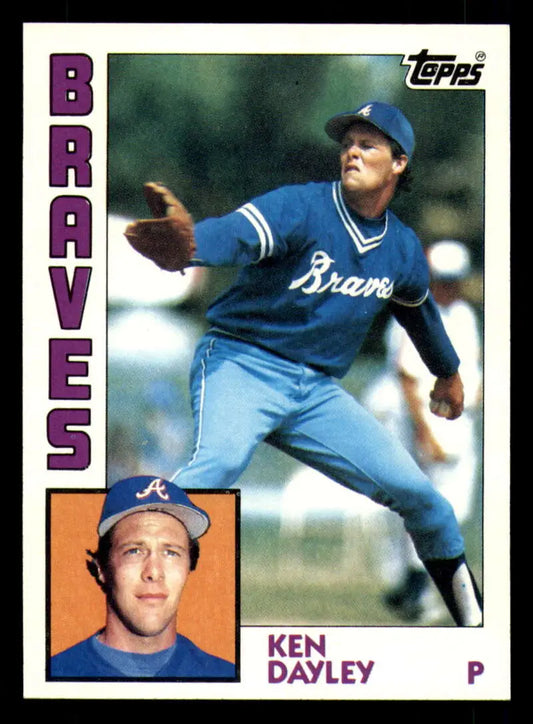 1984 Topps #104 Ken Dayley EX Excellent Atlanta Braves Baseball Card - Baseball Card Single