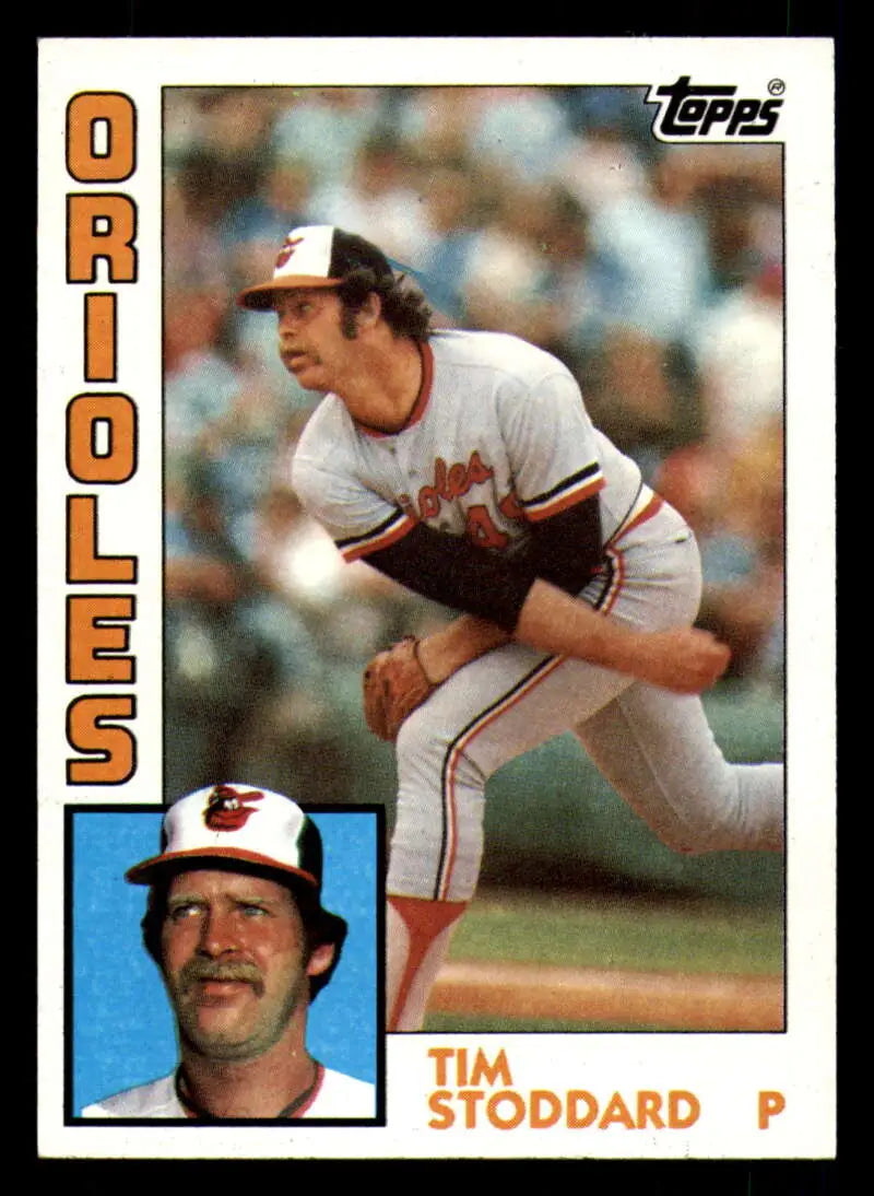 1984 Topps #106 Tim Stoddard EX Excellent Baltimore Orioles Baseball Card - Baseball Card Single