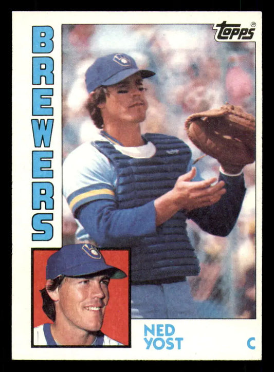 1984 Topps #107 Ned Yost EX Excellent Milwaukee Brewers Baseball Card - Baseball Card Single