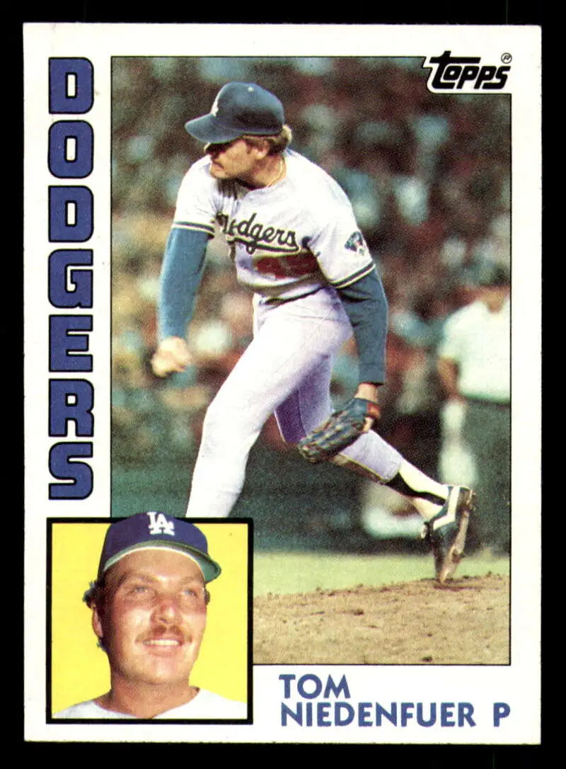 1984 Topps #112 Tom Niedenfuer EX Excellent Los Angeles Dodgers Baseball Card - Baseball Card Single