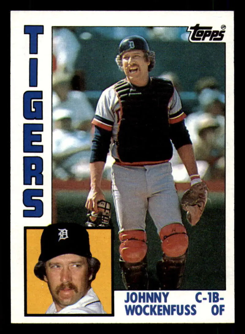 1984 Topps #119 John Wockenfuss EX Excellent Detroit Tigers Baseball Card - Baseball Card Single