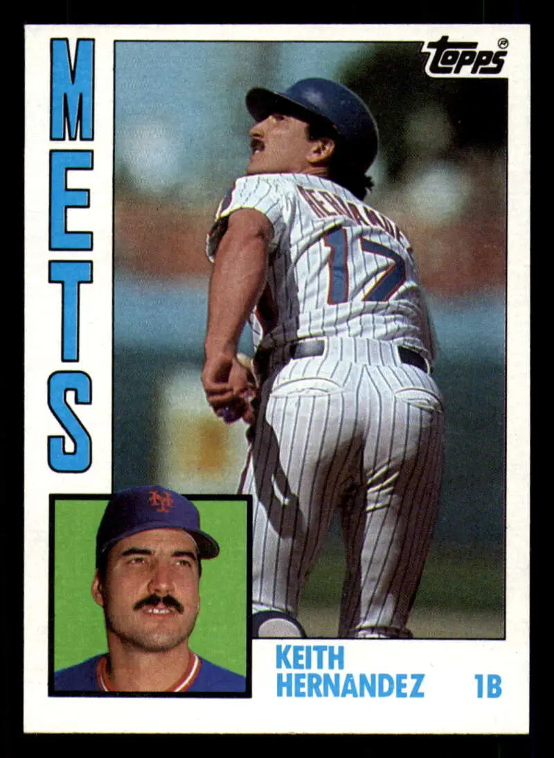 1984 Topps #120 Keith Hernandez EX Excellent New York Mets Baseball Card - Baseball Card Single