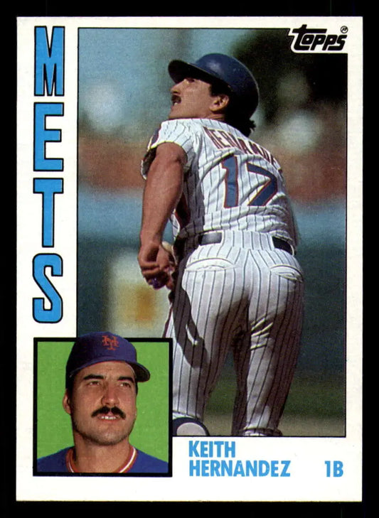 1984 Topps #120 Keith Hernandez EX Excellent New York Mets Baseball Card - Baseball Card Single