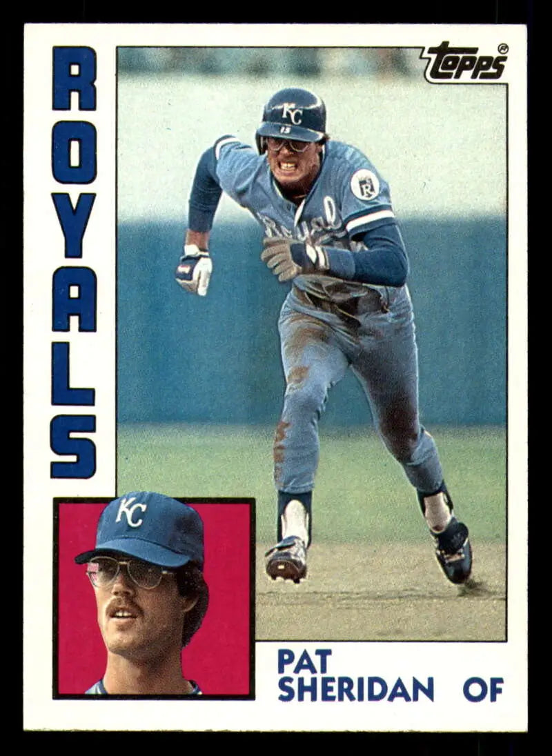 1984 Topps #121 Pat Sheridan EX Excellent Kansas City Royals Baseball Card - Baseball Card Single