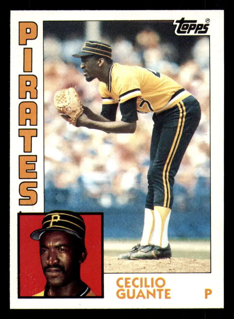 1984 Topps #122 Cecilio Guante EX Excellent Pittsburgh Pirates Baseball Card - Baseball Card Single