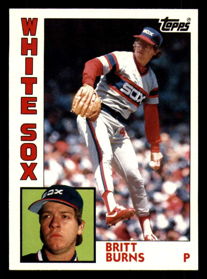 1984 Topps #125 Britt Burns EX Excellent Chicago White Sox Baseball Card - Baseball Card Single