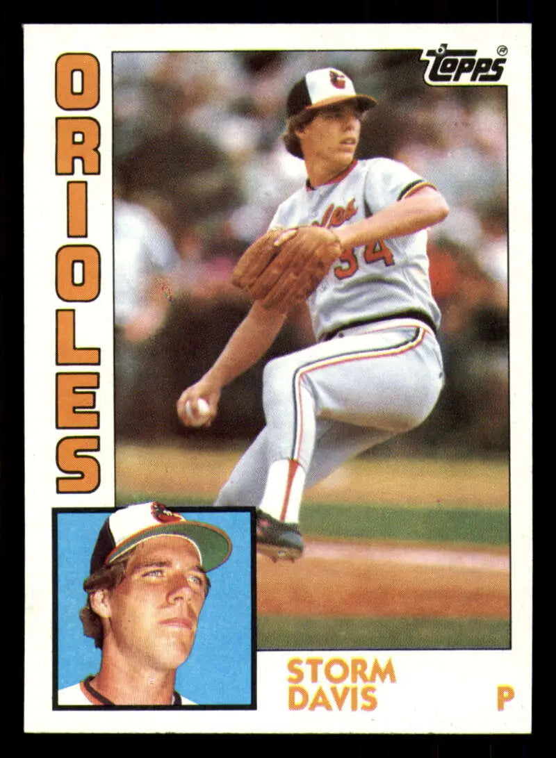 1984 Topps #140 Storm Davis EX Excellent Baltimore Orioles Baseball Card - Baseball Card Single