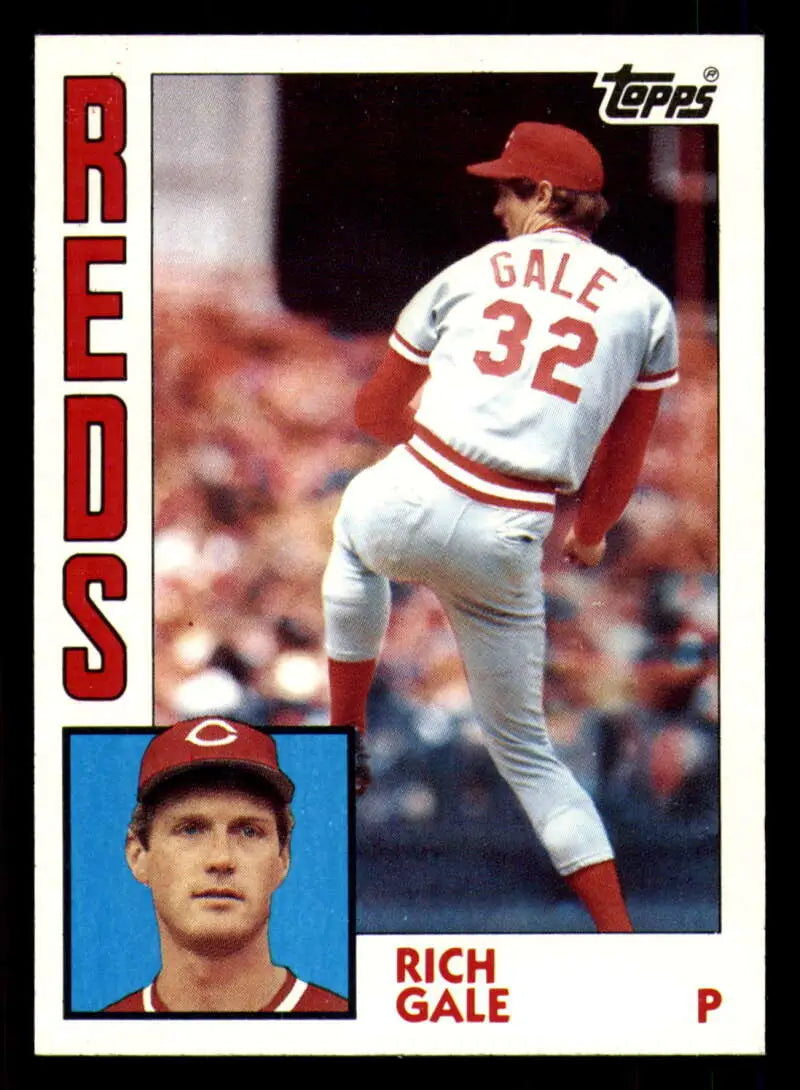 1984 Topps #142 Rich Gale EX Excellent Cincinnati Reds Baseball Card - Baseball Card Single