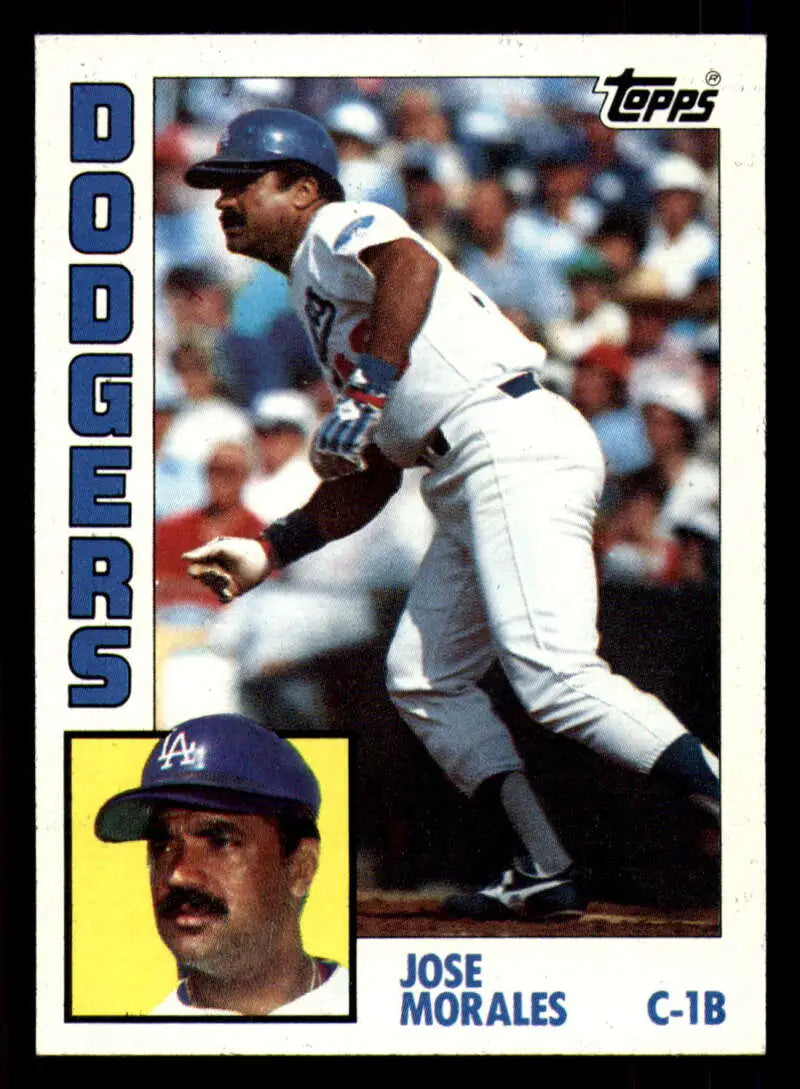 1984 Topps #143 Jose Morales EX Excellent Los Angeles Dodgers Baseball Card - Baseball Card Single