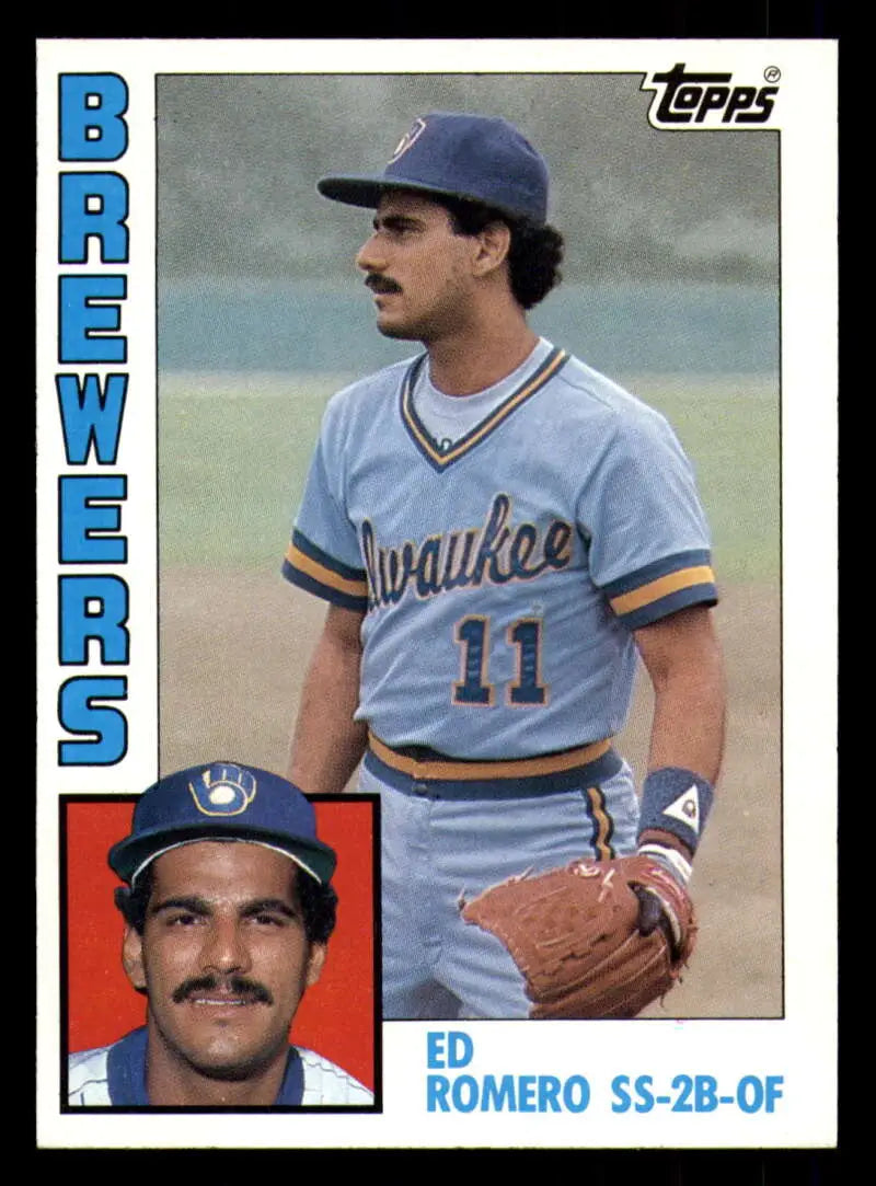 1984 Topps #146 Ed Romero EX Excellent Milwaukee Brewers Baseball Card - Baseball Card Single