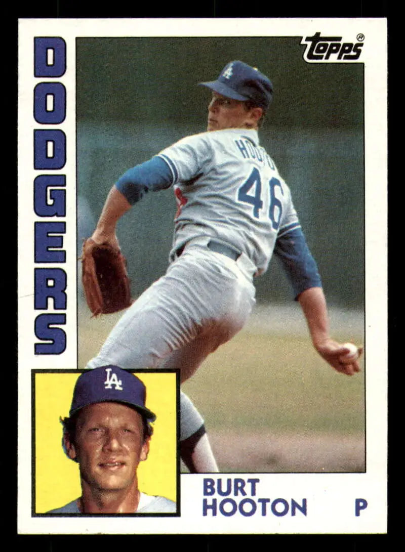 1984 Topps #15 Burt Hooton EX Excellent Los Angeles Dodgers Baseball Card - Baseball Card Single