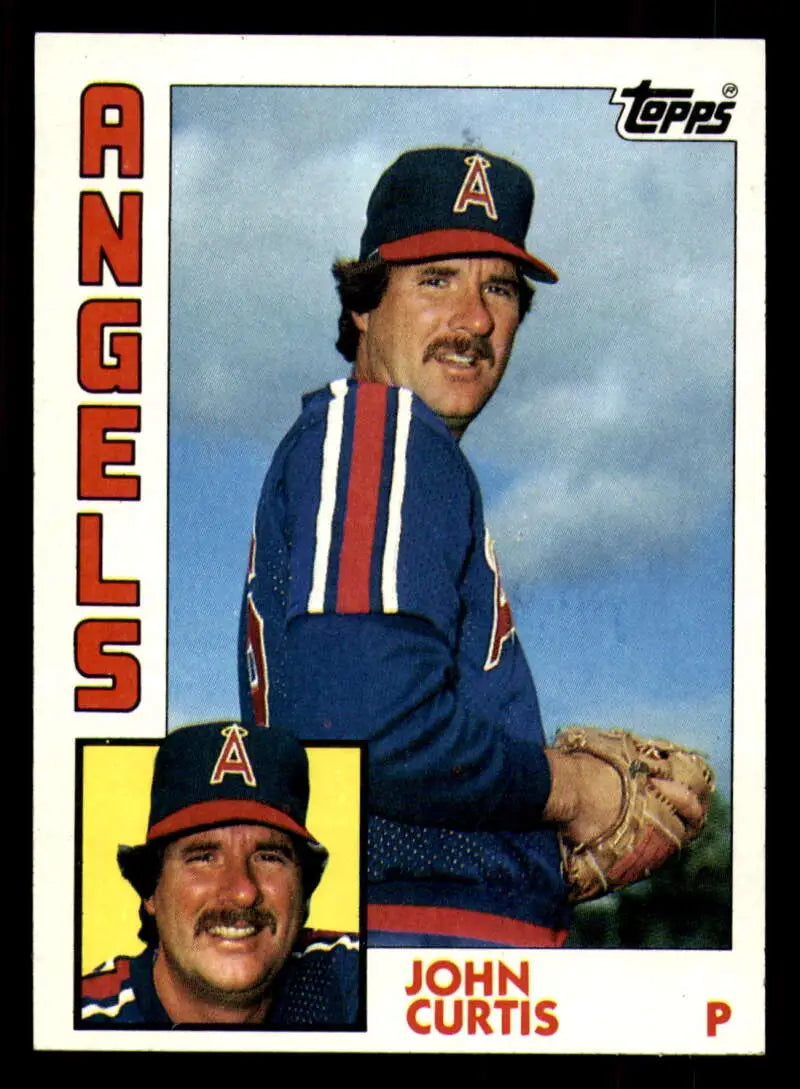 1984 Topps #158 John Curtis EX Excellent California Angels Baseball Card - Baseball Card Single