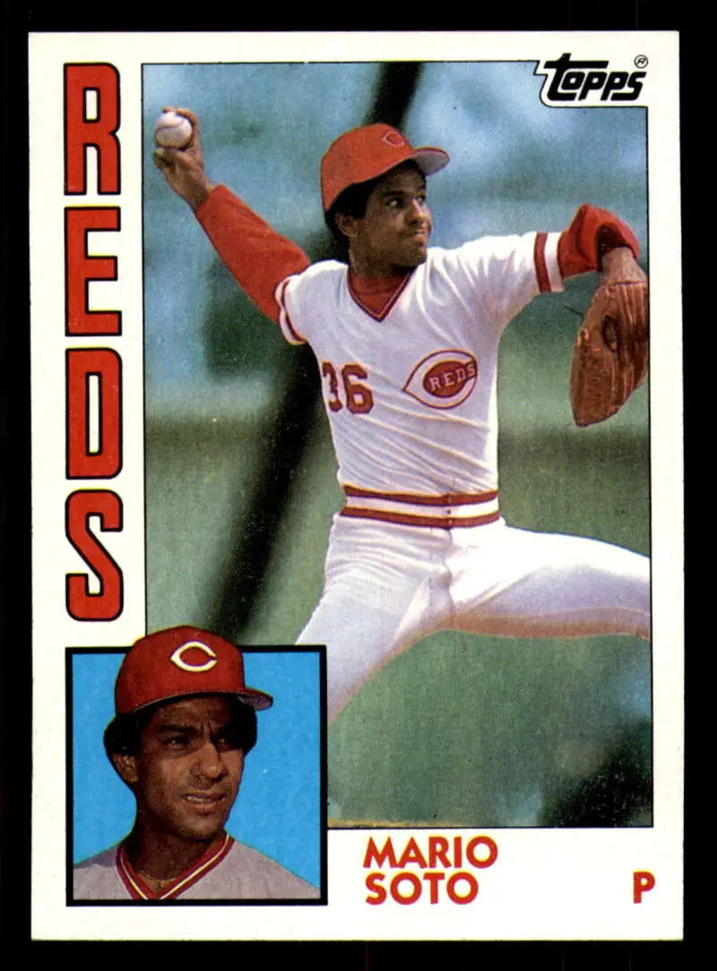 1984 Topps #160 Mario Soto EX Excellent Cincinnati Reds Baseball Card - Baseball Card Single