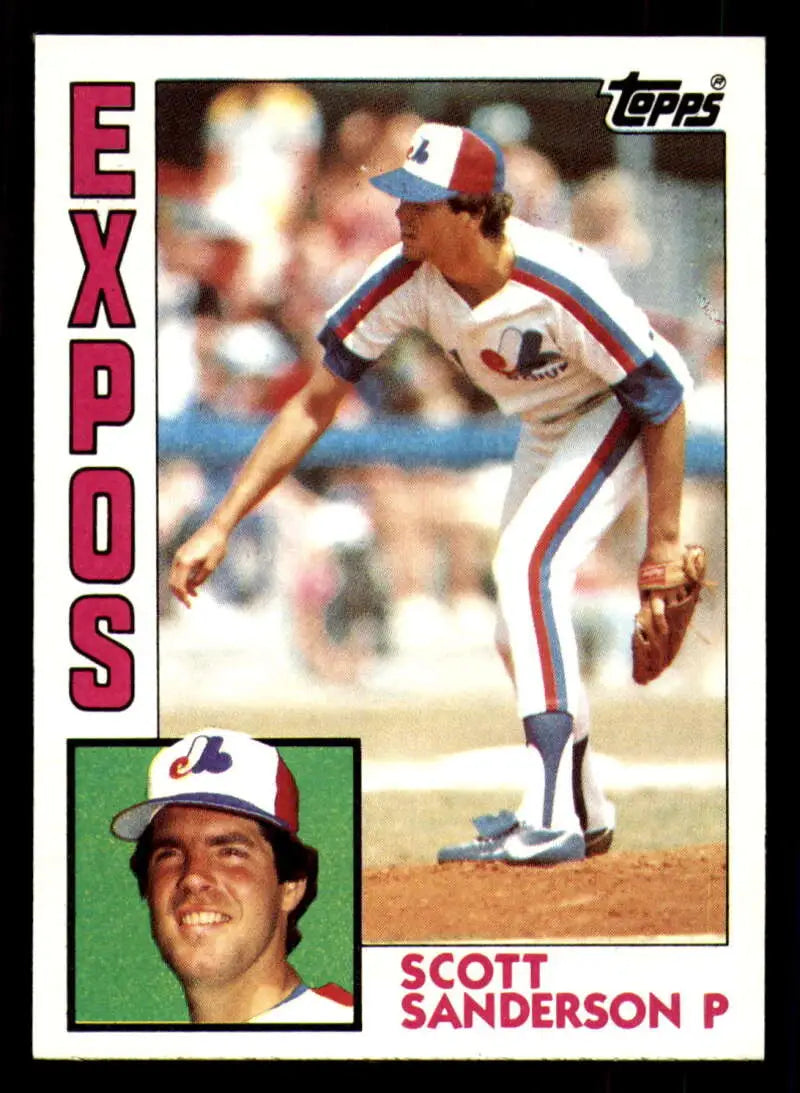 1984 Topps #164 Scott Sanderson EX Excellent Montreal Expos Baseball Card - Baseball Card Single