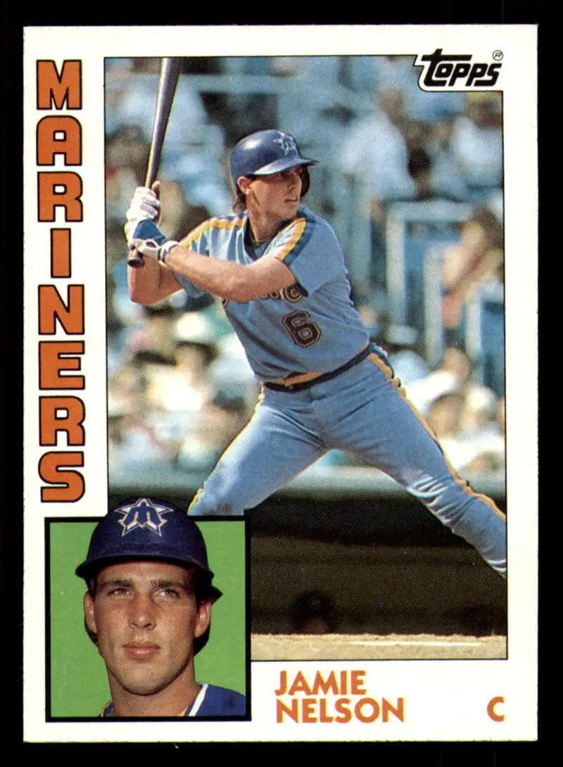 1984 Topps #166 Jamie Nelson EX Excellent RC Rookie Seattle Mariners Baseball Card - Baseball Card Single