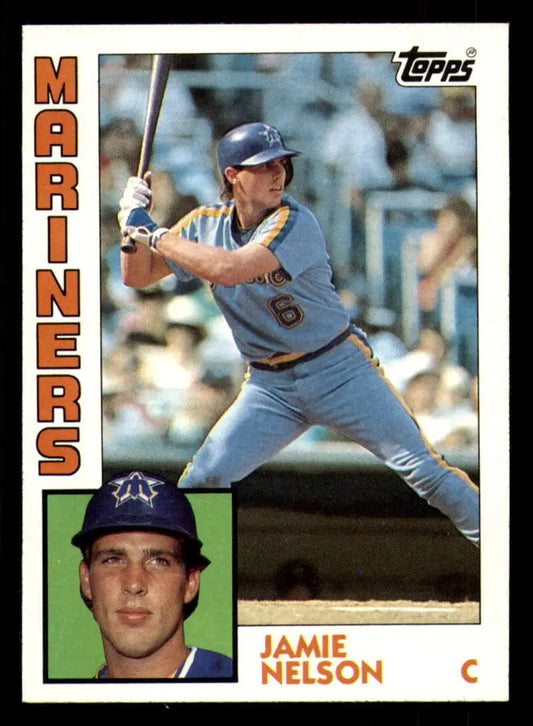 1984 Topps #166 Jamie Nelson EX Excellent RC Rookie Seattle Mariners Baseball Card - Baseball Card Single