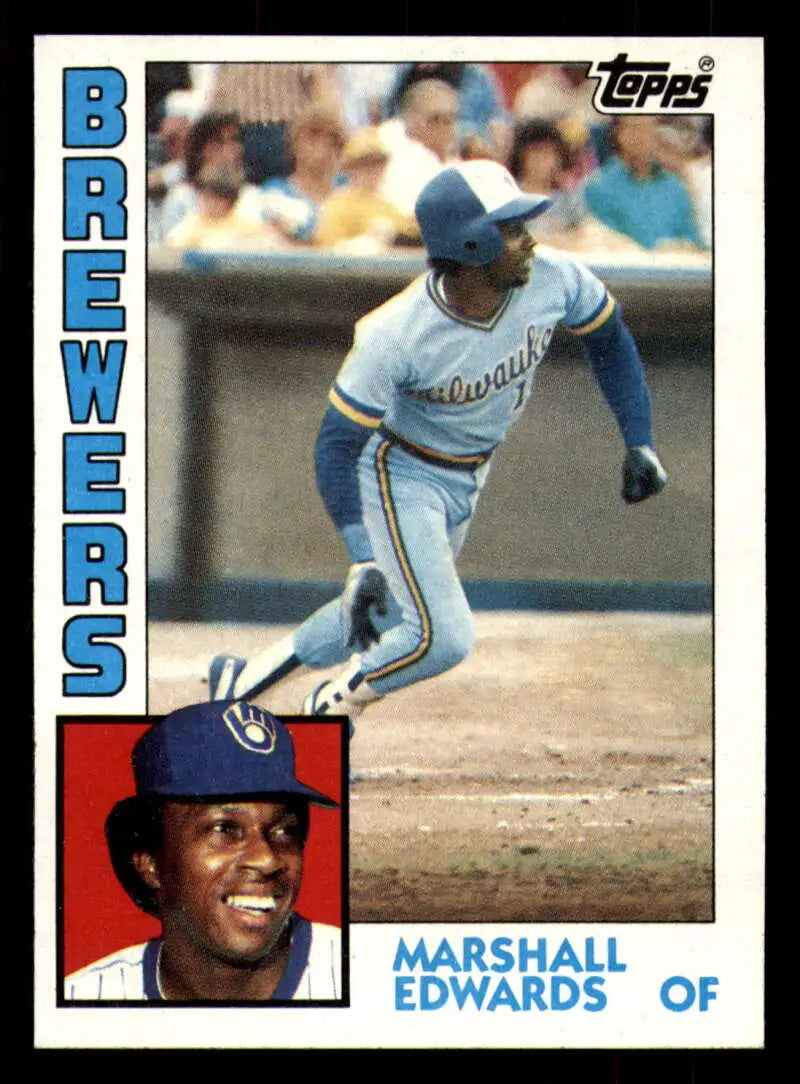 1984 Topps #167 Marshall Edwards EX Excellent Milwaukee Brewers Baseball Card - Baseball Card Single