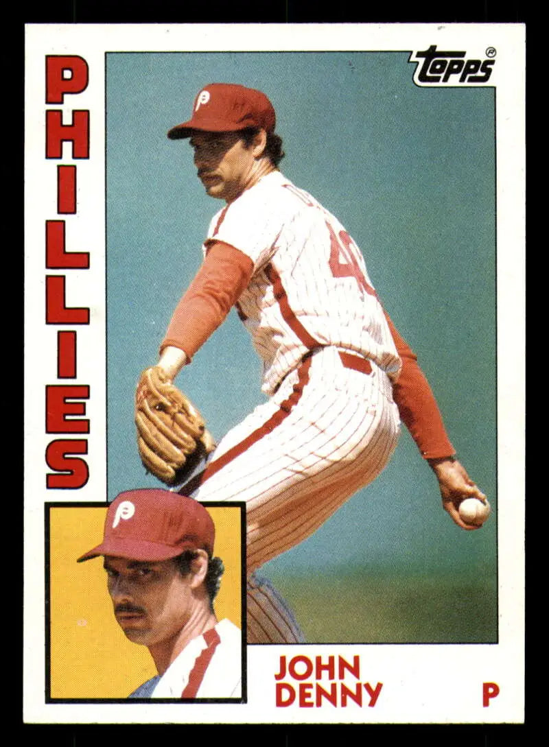 1984 Topps #17 John Denny EX Excellent Philadelphia Phillies Baseball Card - Baseball Card Single