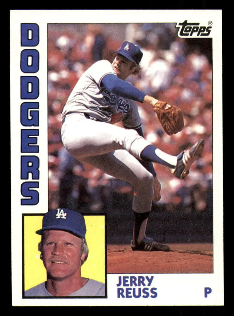 1984 Topps #170 Jerry Reuss EX Excellent Los Angeles Dodgers Baseball Card - Baseball Card Single