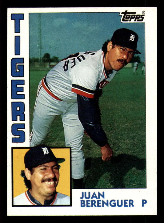 1984 Topps #174 Juan Berenguer EX Excellent Detroit Tigers Baseball Card - Baseball Card Single