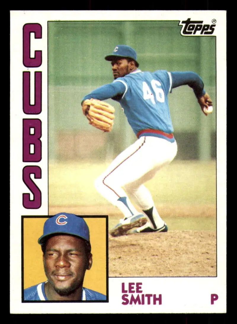 1984 Topps #176 Lee Smith EX Excellent Chicago Cubs Baseball Card - Baseball Card Single